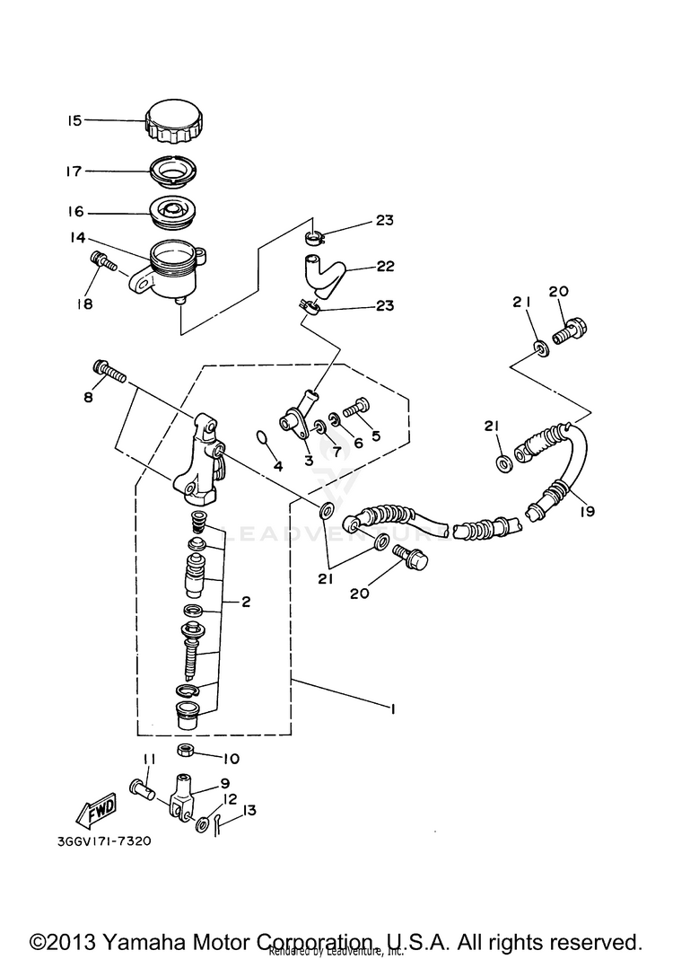 Rear Master Cylinder Schematic
