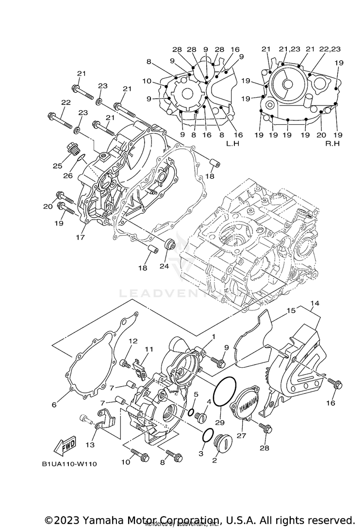 Crankcase Cover 1 Schematic