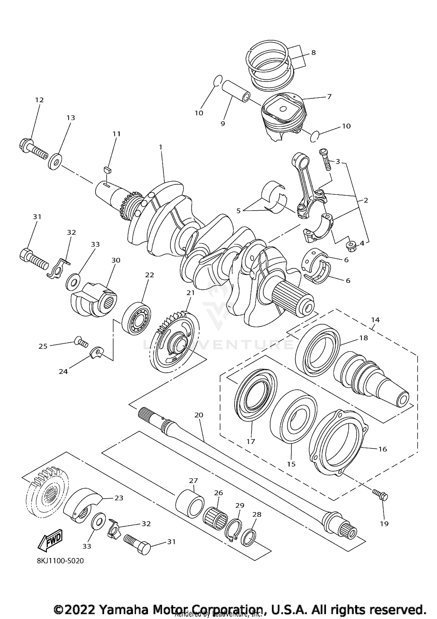 CRANKSHAFT & PISTON