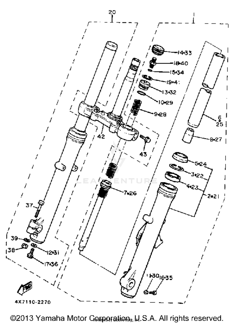 Front Fork Schematic