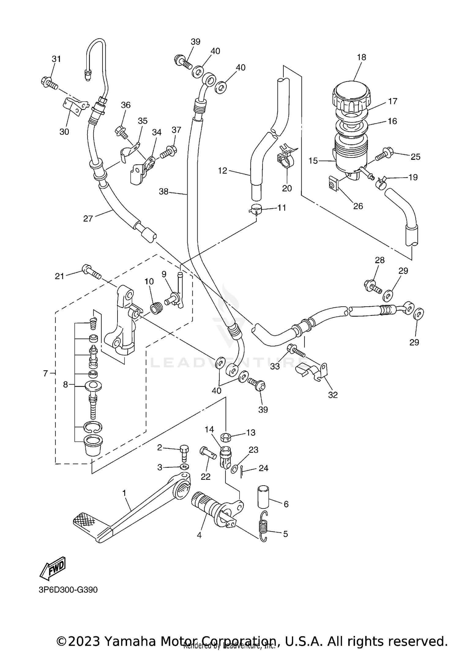 REAR MASTER CYLINDER