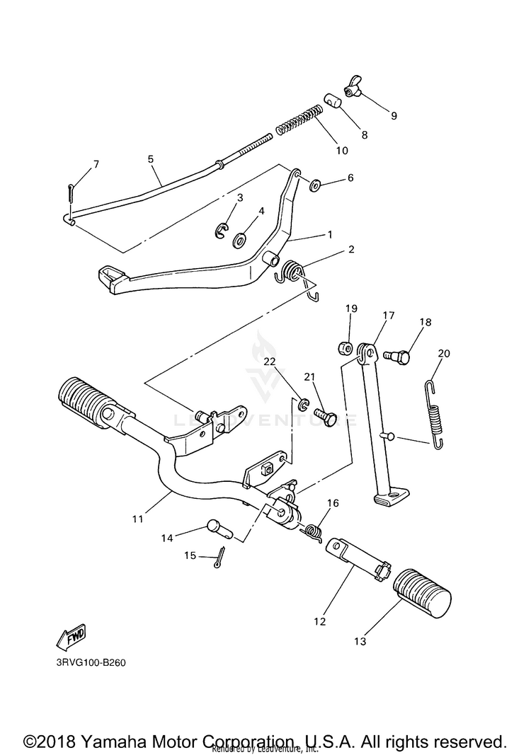 Stand Footrest Schematic