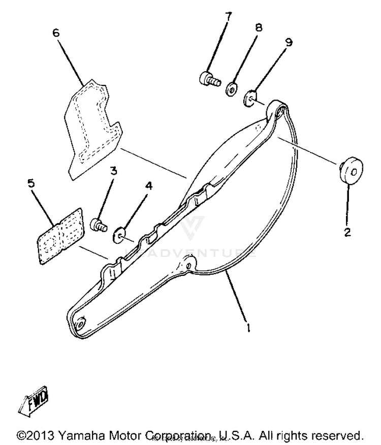 Side Cover Yz80g Schematic