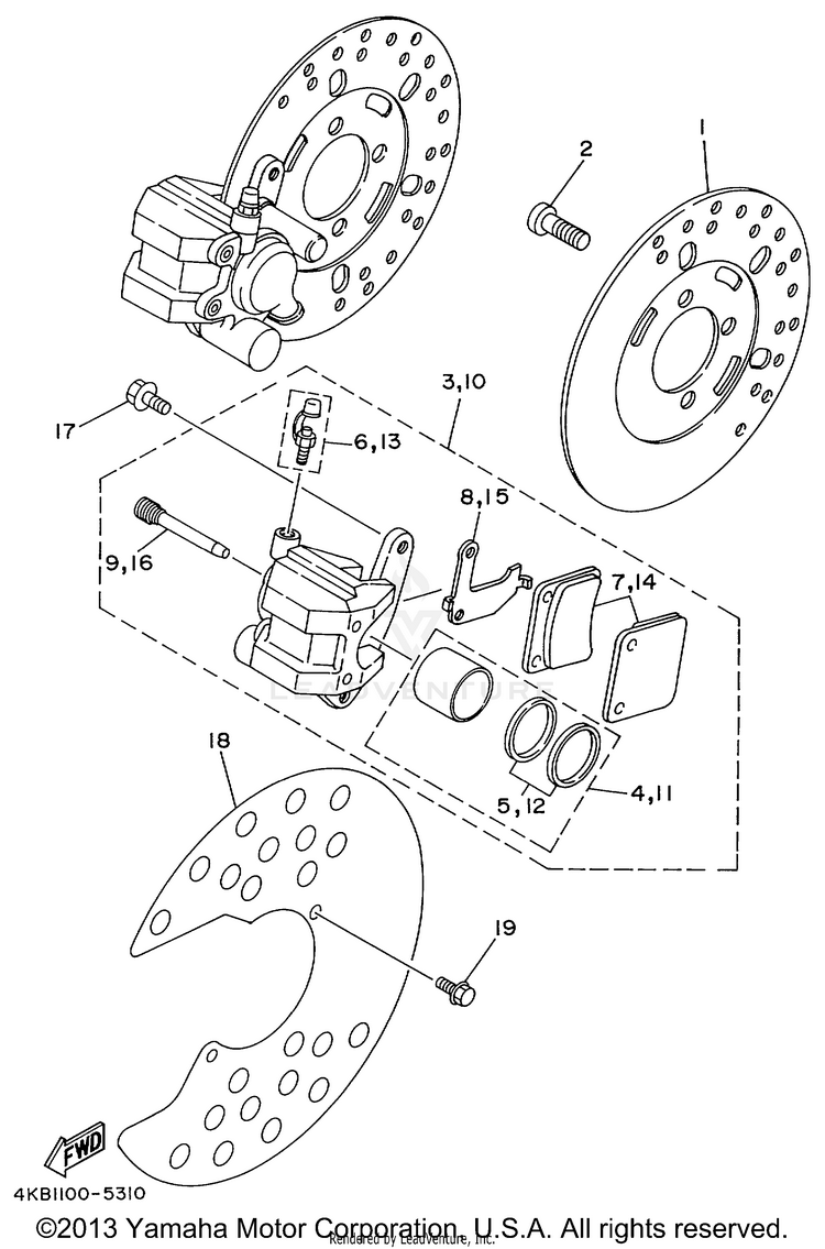 Front Brake Schematic