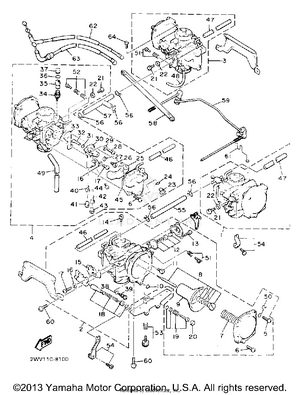 Carburetor (non-california Model) Schematic