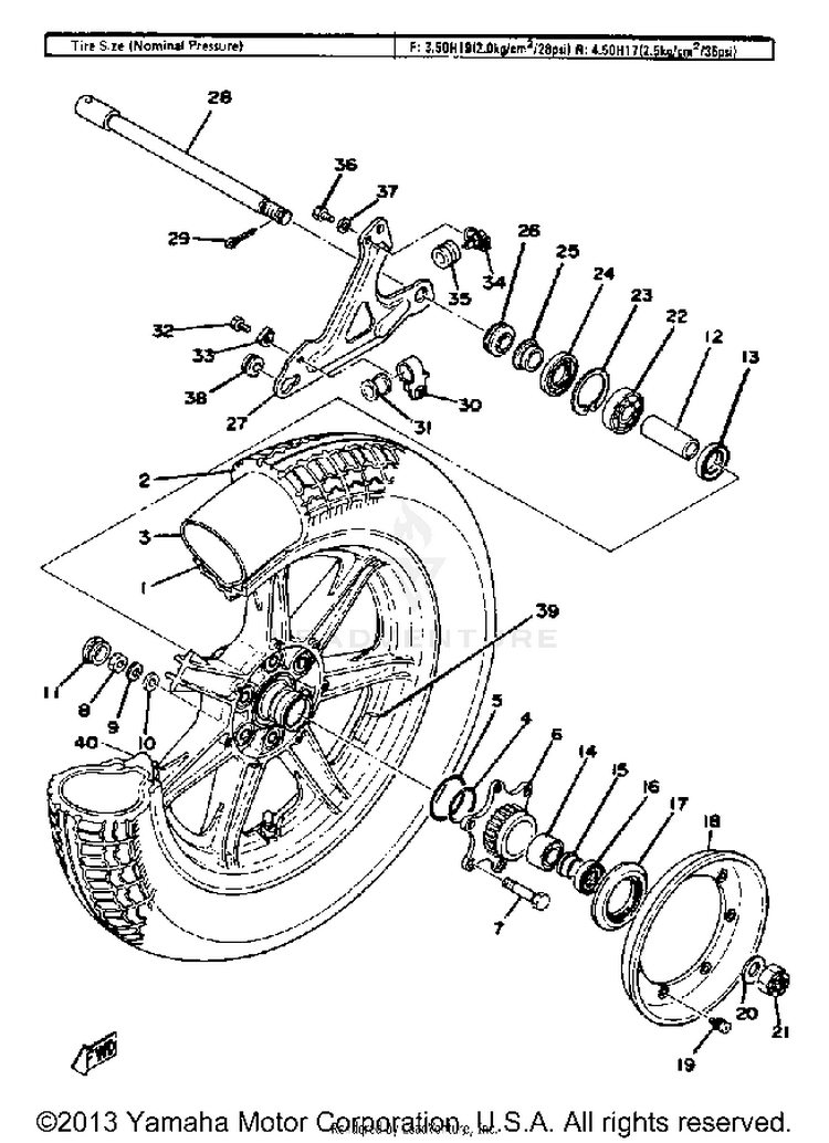Rear Wheel Schematic