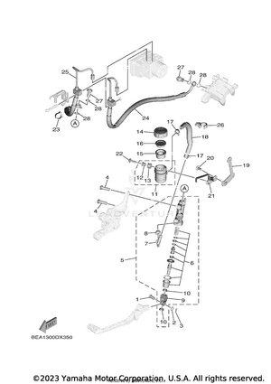 Rear Master Cylinder Schematic