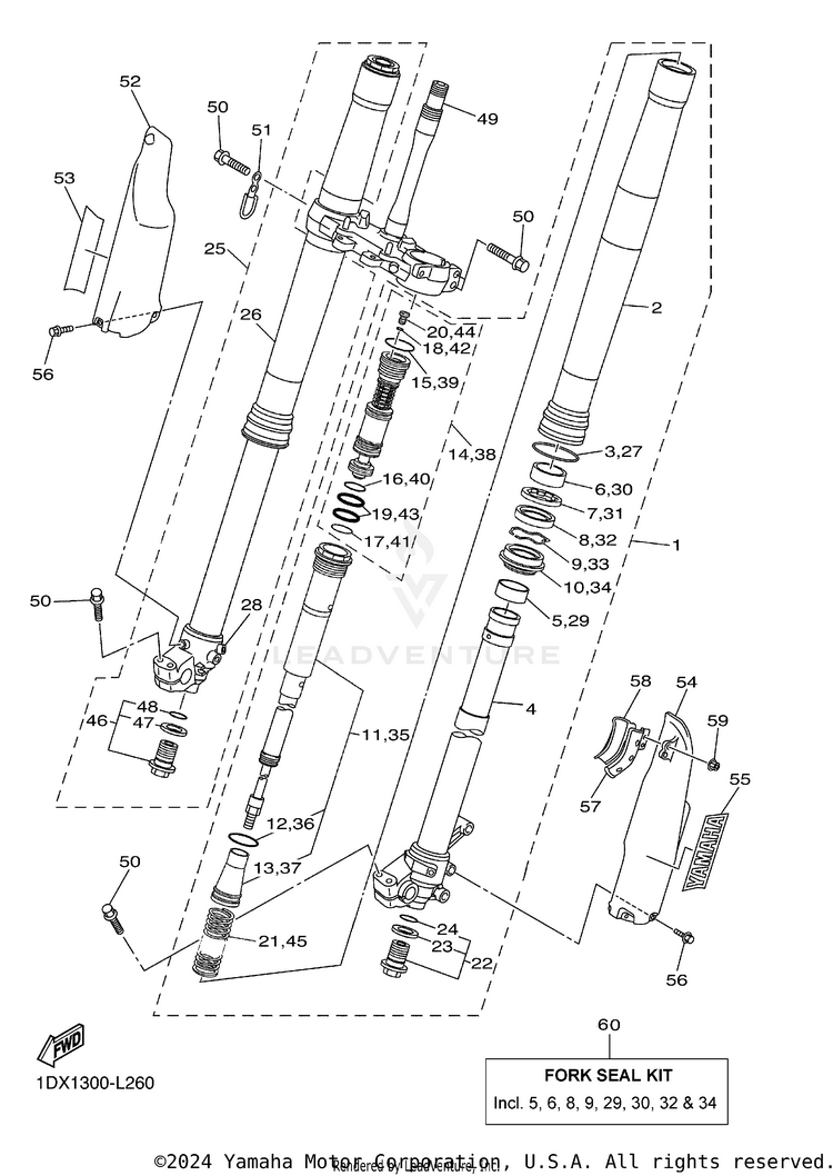 Front Fork Schematic