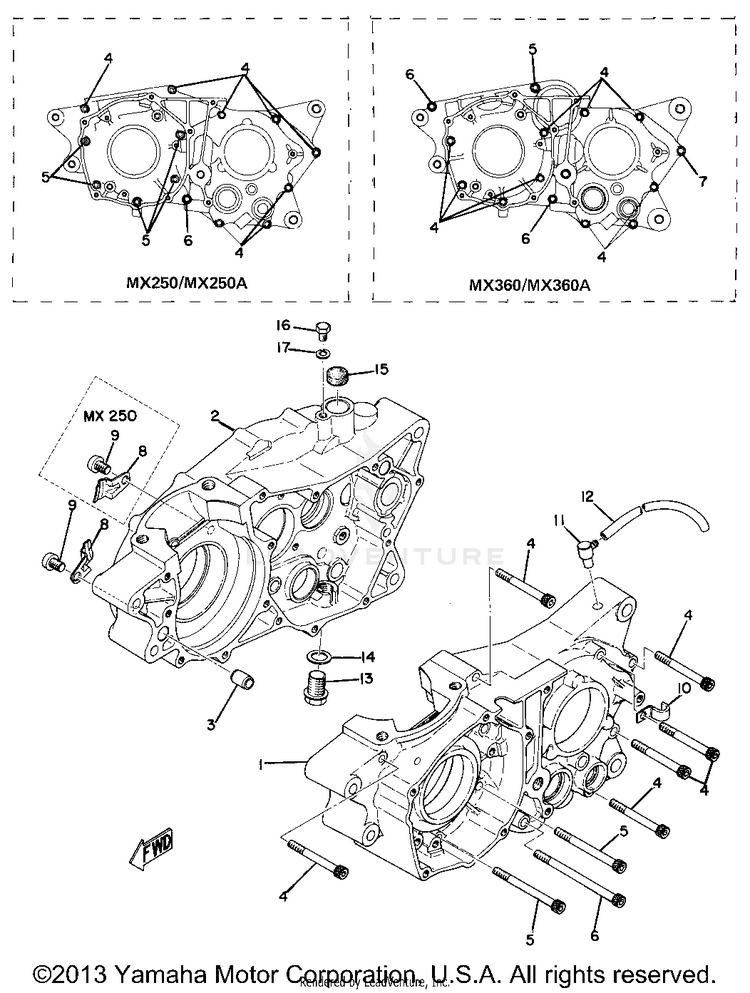 Crankcase Schematic