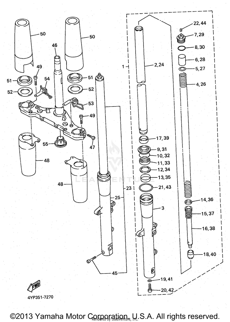 Front Fork Schematic