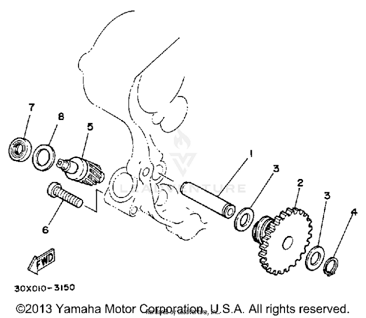 Tachometer Gear Schematic