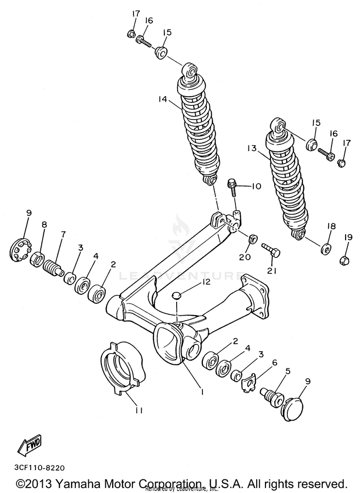 Rear Arm Suspension Schematic