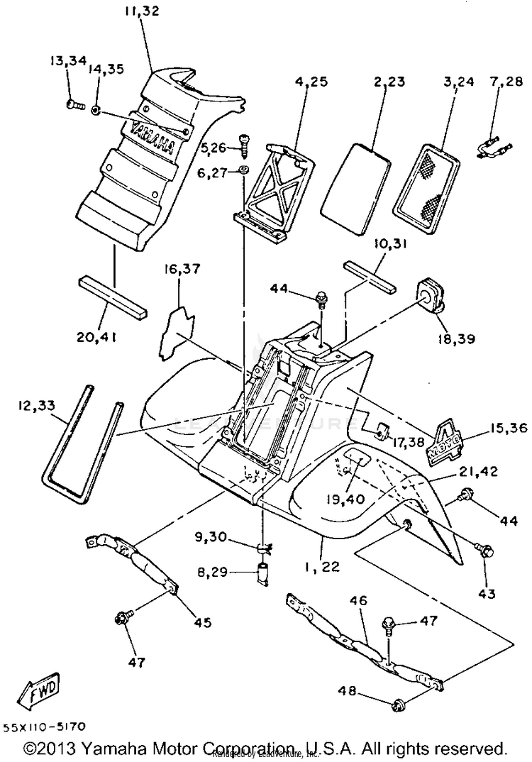 Front Fender Schematic