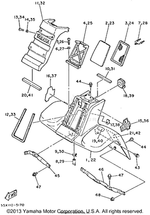 Front Fender Schematic