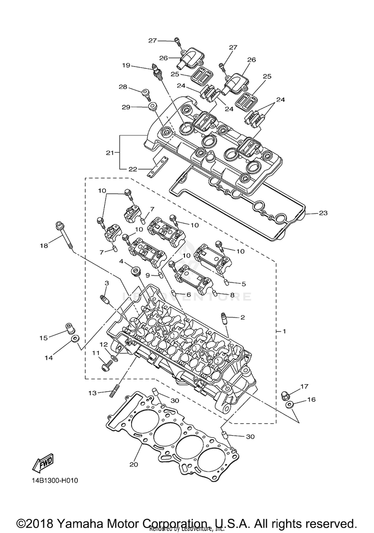 Cylinder Head Schematic