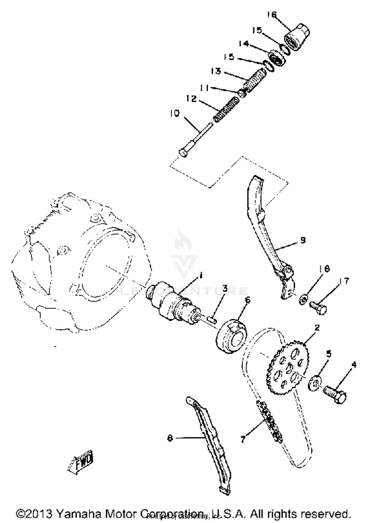 Camshaft Chain Schematic