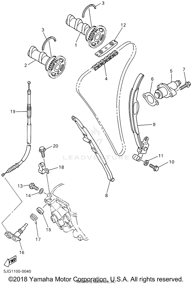 Camshaft Chain Schematic