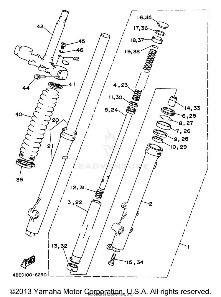 Front Fork Schematic