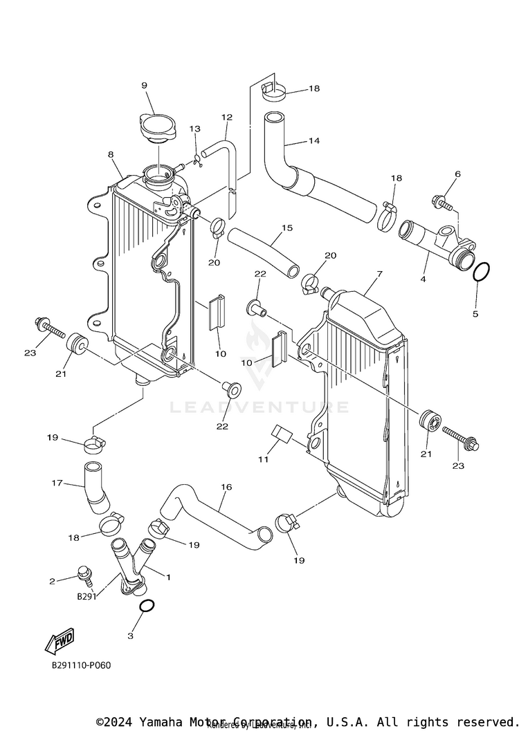 Radiator Hose Schematic