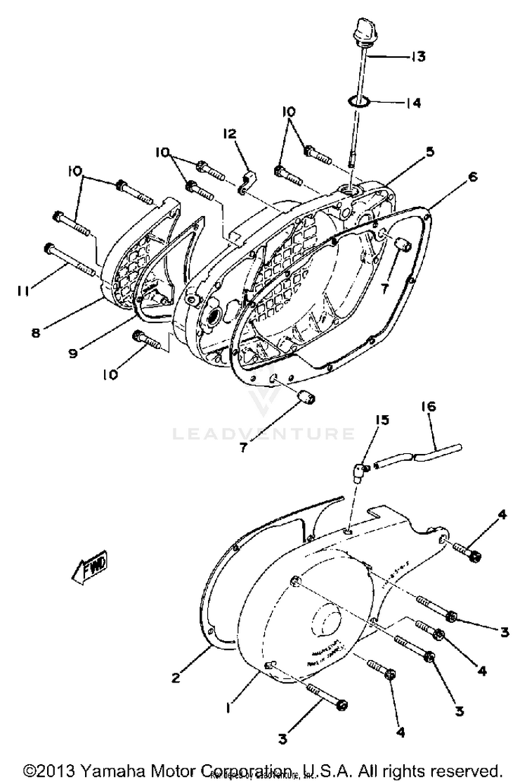 Crankcase Cover Schematic