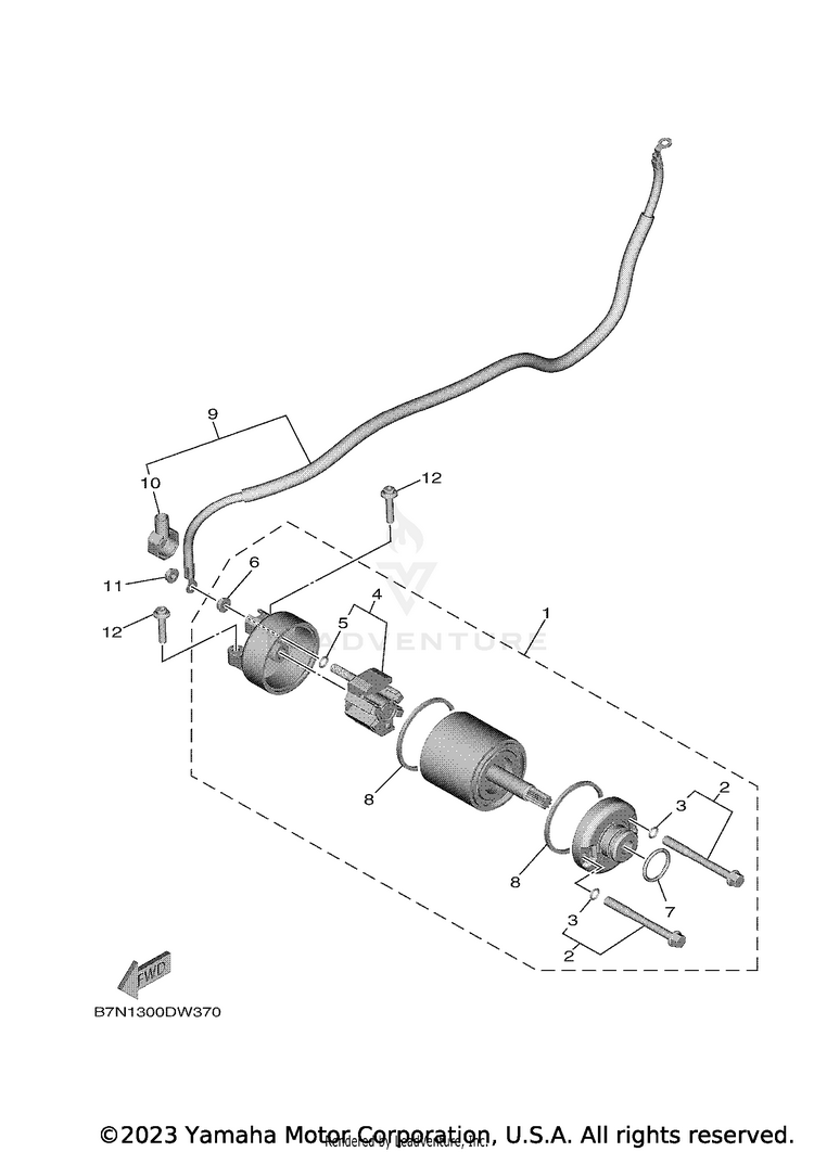 Starting Motor Schematic