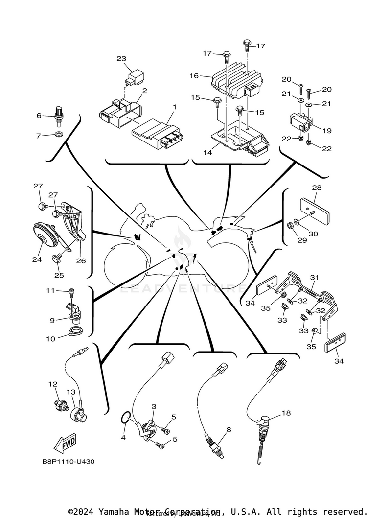 Electrical 2 YZFR3 - YZFR3LL - 2020 Schematic