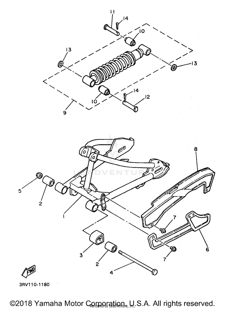 Rear Arm Suspension Schematic