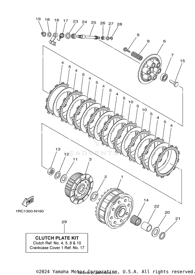 Clutch FJ09 CA - FJ09GCB - 2016 Schematic