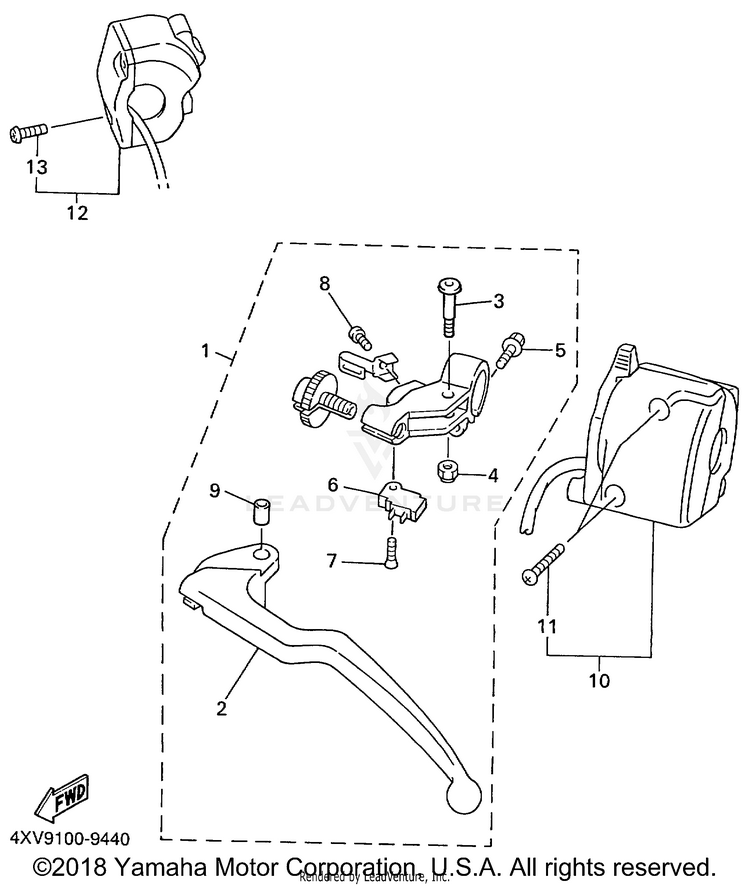 Handle Switch Lever Schematic