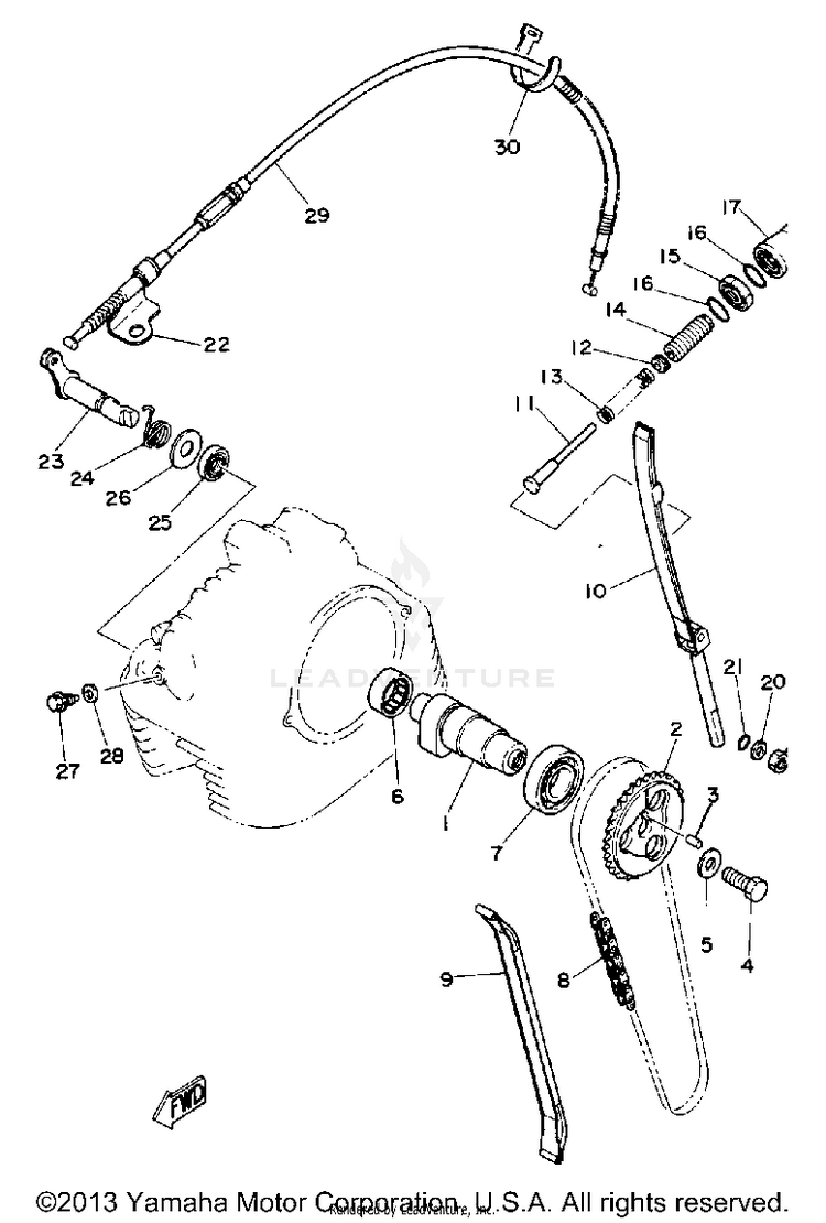 Camshaft Chain Schematic