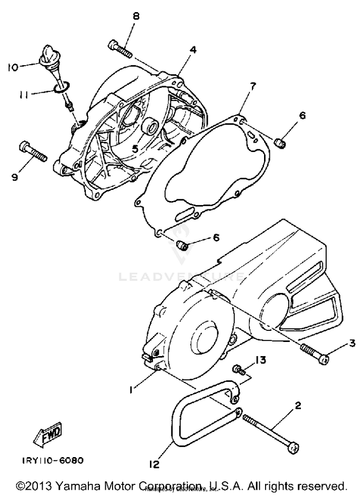 Crankcase Cover 1 Schematic