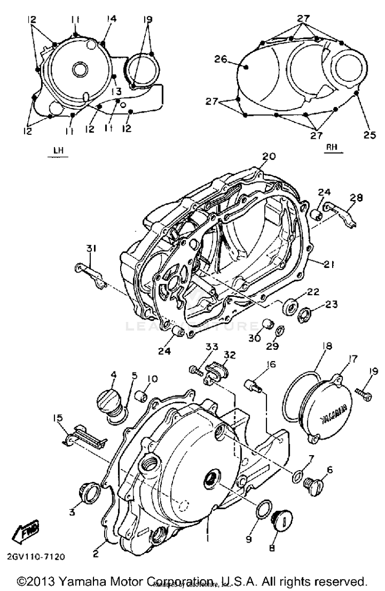 Crankcase Cover 1 Schematic