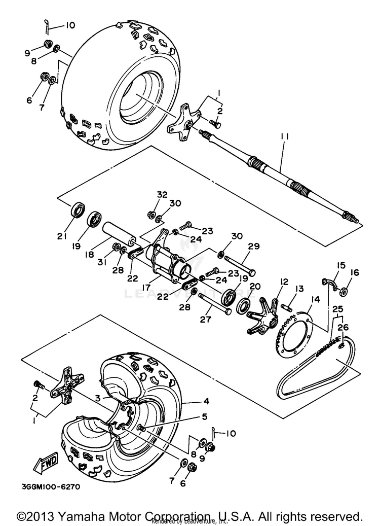 Rear Wheel Schematic