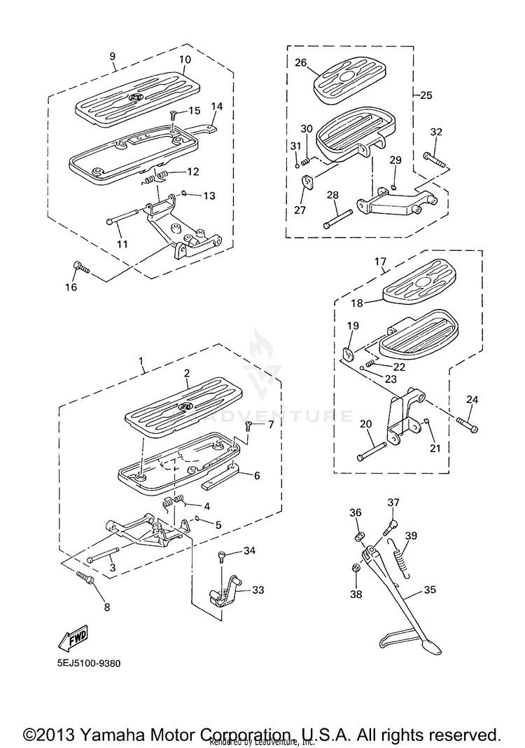 Stand Footrest Schematic