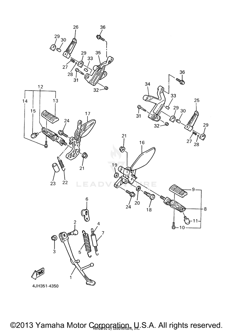 Stand Footrest Schematic