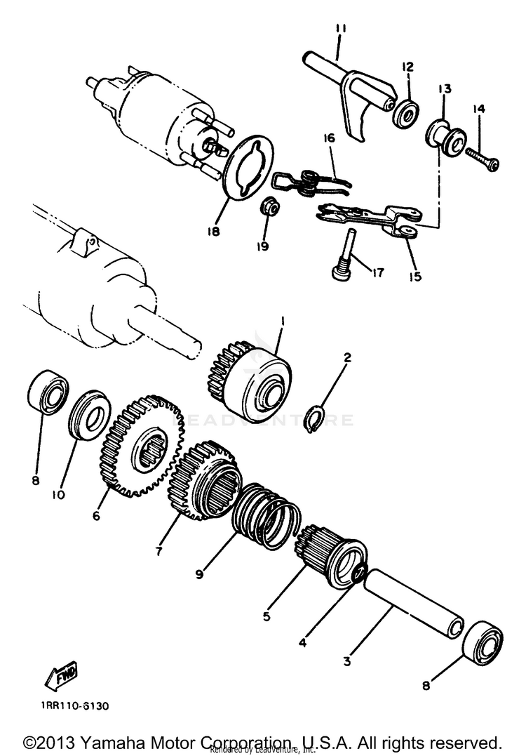 Starter Clutch Schematic