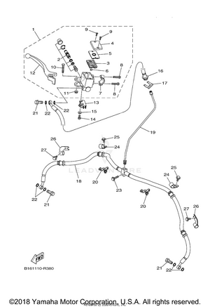 Front Master Cylinder Schematic