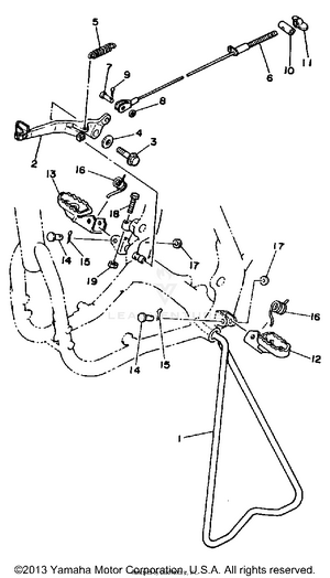 Stand Footrest Schematic