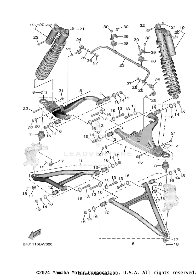 Front Suspension & Wheel Schematic