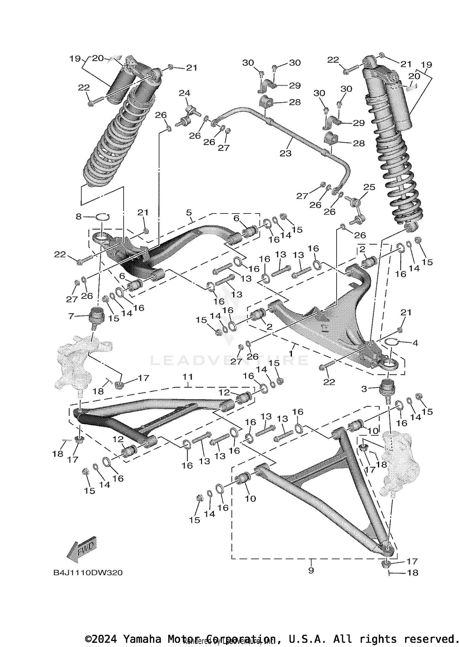 FRONT SUSPENSION & WHEEL
