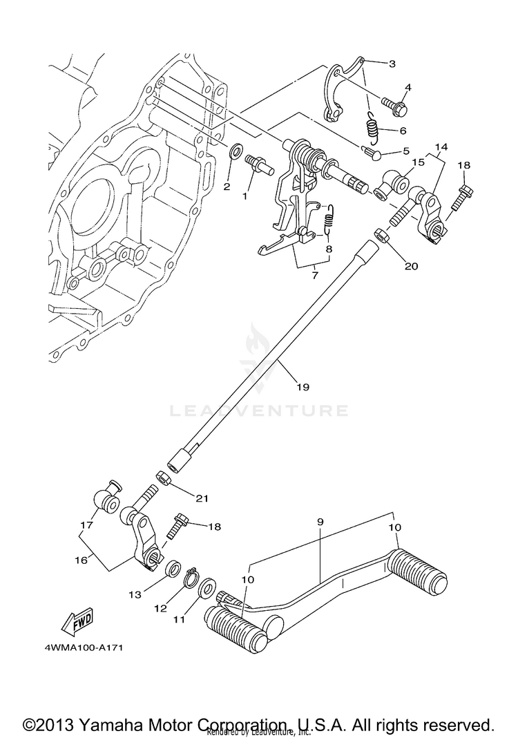 Shift Shaft Schematic