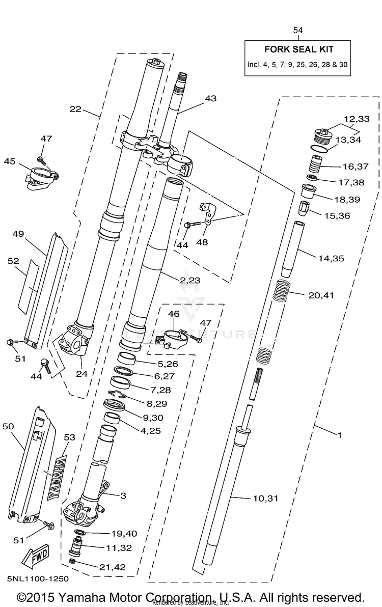 Front Fork Schematic
