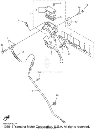 Front Master Cylinder 2 Schematic