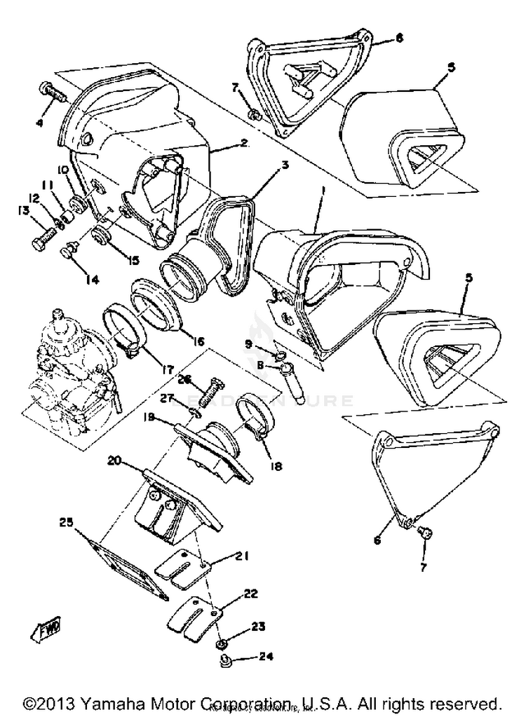 Intake Yz125c Schematic