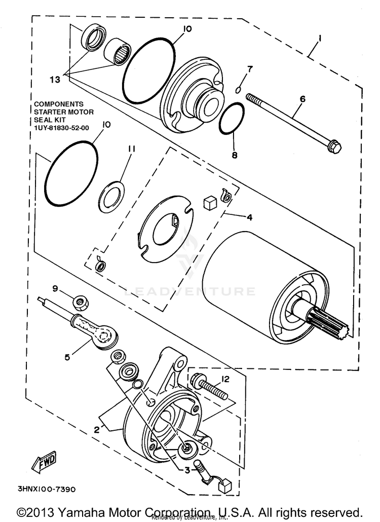 Starting Motor Schematic