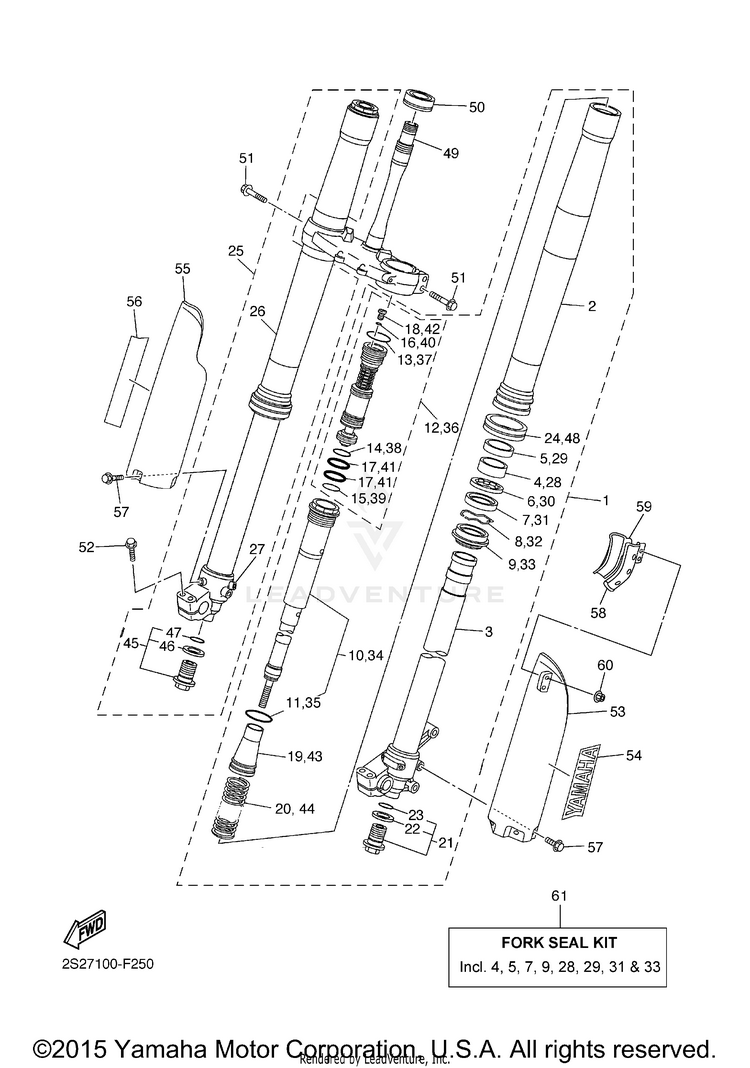 Front Fork Schematic