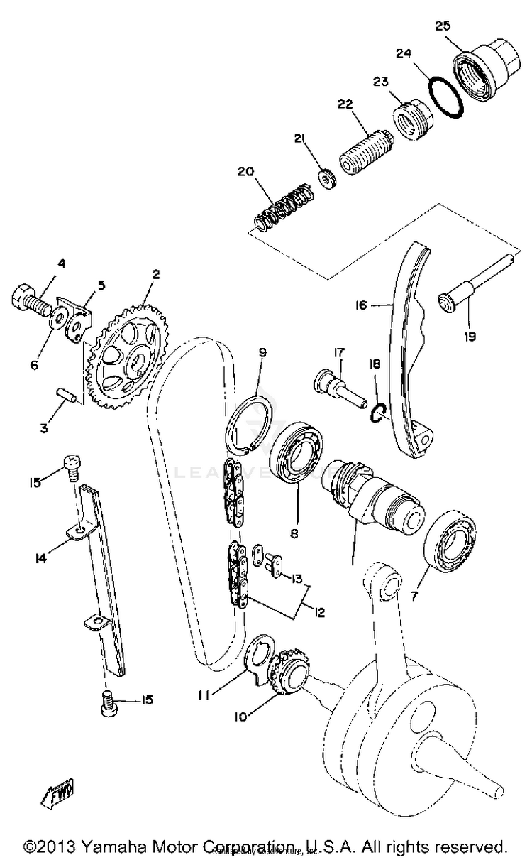 Camshaft Chain Schematic