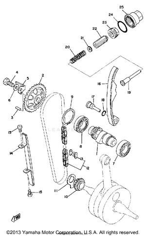 Camshaft Chain Schematic