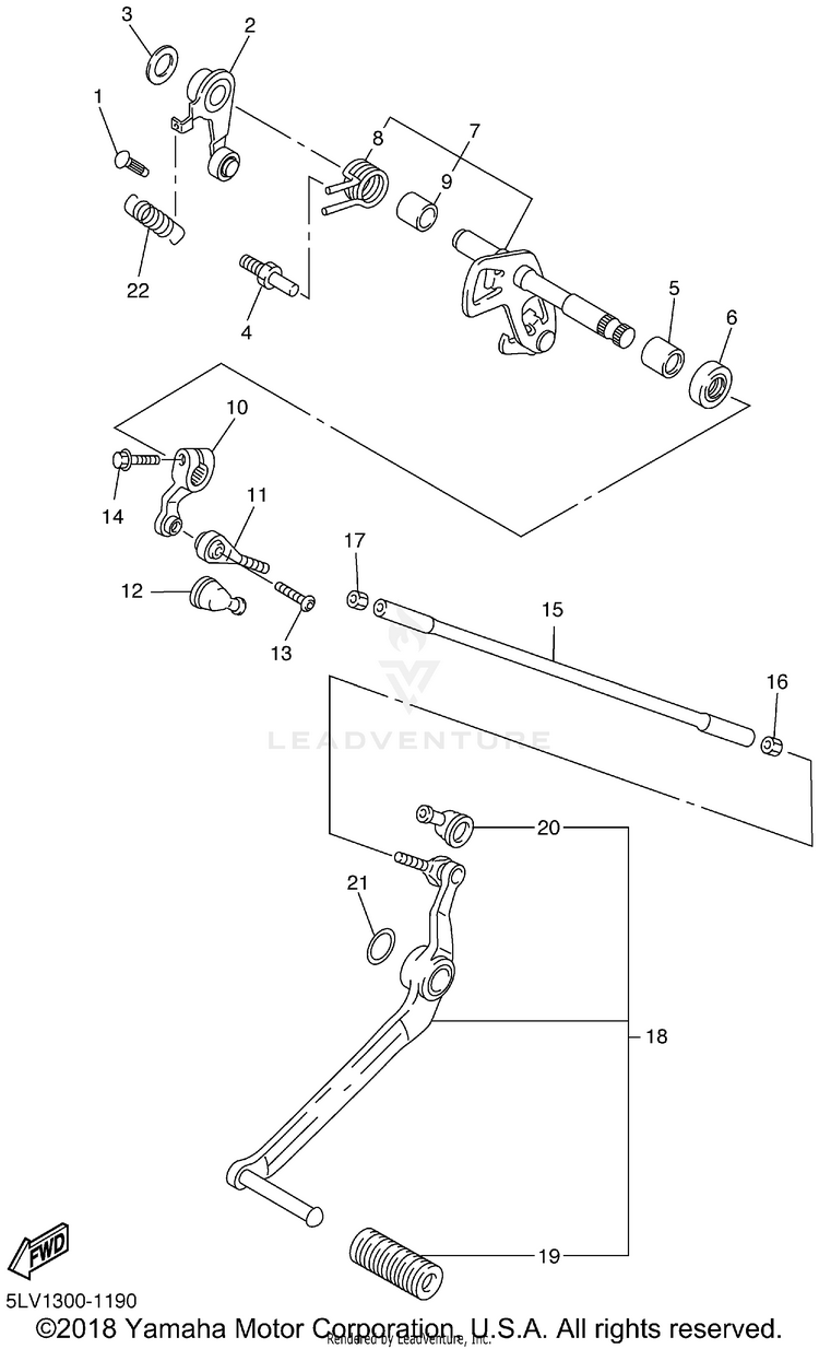 Shift Shaft Schematic