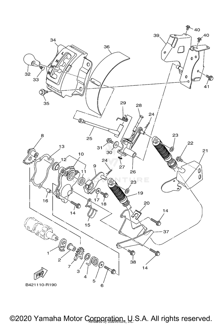 Shift Shaft VIKING EPS - YXM70VPALG - 2020 Schematic
